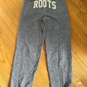 Kids Roots grey sweatpants size 14
